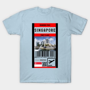 Singapore first class boarding pass T-Shirt